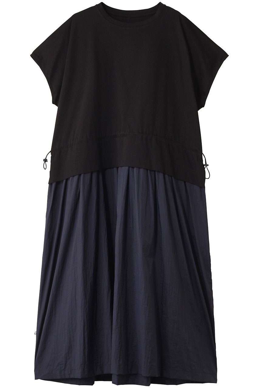 HOUSE OF LOTUS コットンスムースバイカラーワンピース (ブラック, M) ハウス オブ ロータス ELLE SHOP HOUSE OF LOTUS コットンスムースバイカラーワンピース (ブラック, M) ハウス オブ ロータス ELLE SHOP
