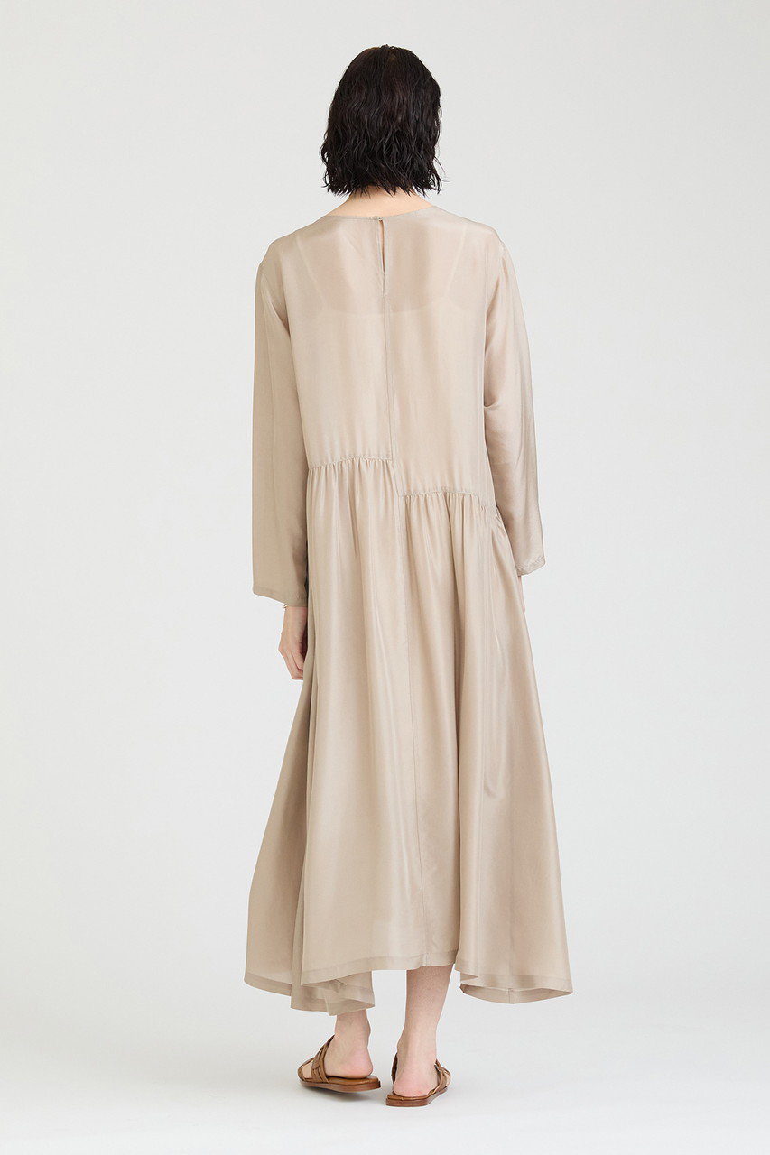 美品◆HOUSE OF LOTUS カーキ　ワンピース HOUSE OF LOTUS ワンピース ハクプリントスタンドカラー