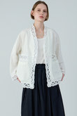 リネンコットンレースジャケット
