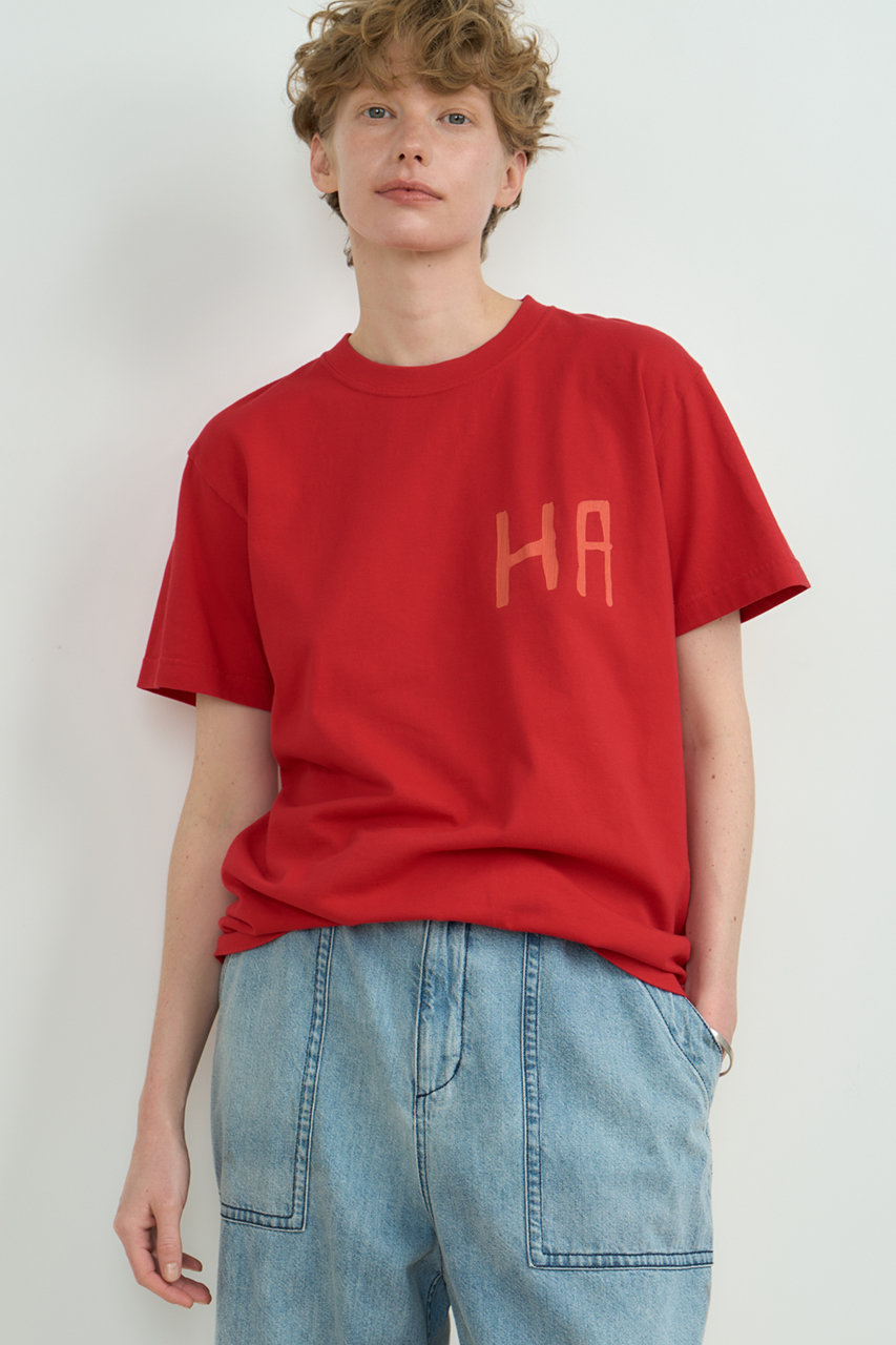 Jane Marple 半袖Tシャツ ワインレッド 20240910162039_1.jpg