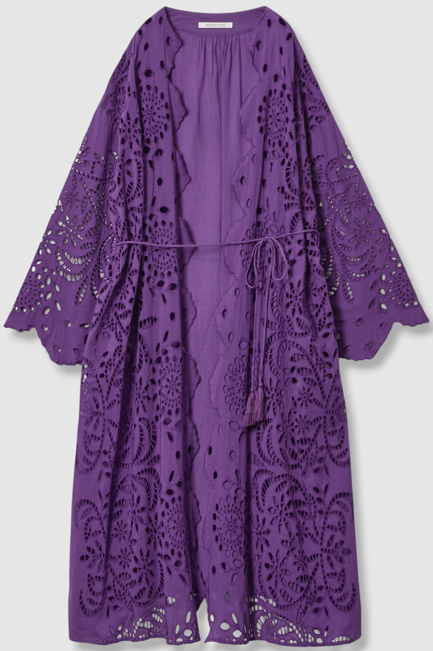 HOUSE OF LOTUS シフリー刺繍ロングガウン (パープル, M) ハウス オブ ロータス ELLE SHOP HOUSE OF LOTUS シフリー刺繍ロングガウン (パープル, M) ハウス オブ ロータス ELLE SHOP