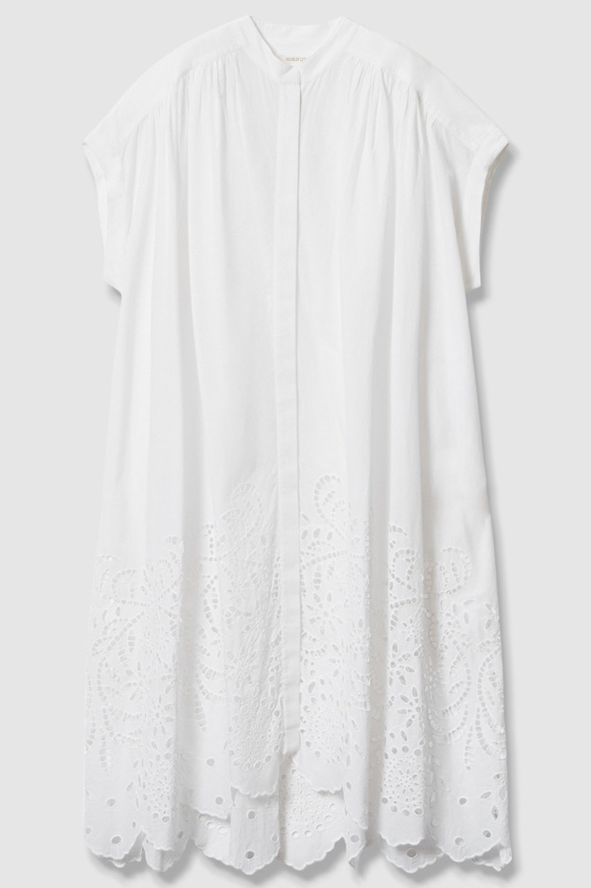 HOUSE OF LOTUS シフリー刺繍シャツワンピース (ホワイト, M) ハウス オブ ロータス ELLE SHOP HOUSE OF LOTUS シフリー刺繍シャツワンピース (ホワイト, M) ハウス オブ ロータス ELLE SHOP