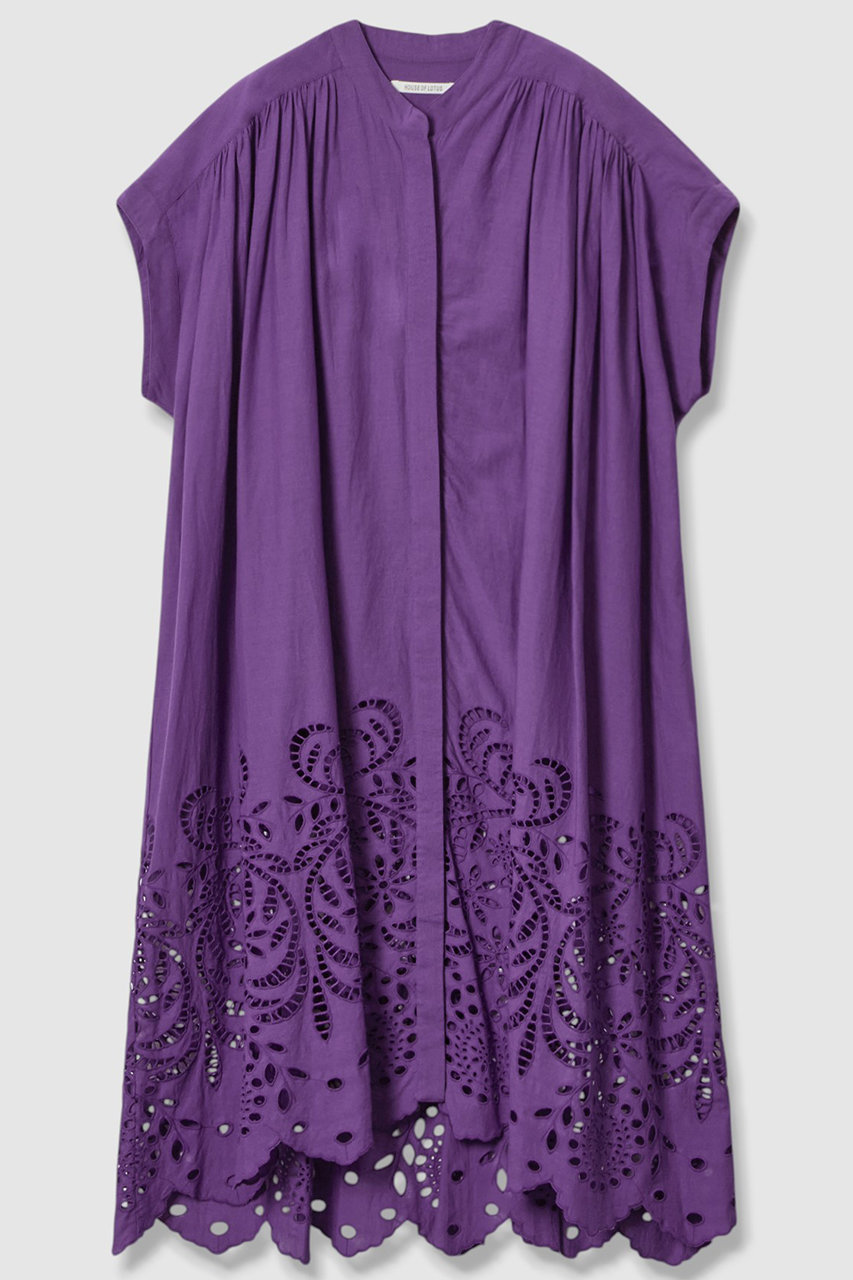 HOUSE OF LOTUS シフリー刺繍シャツワンピース (パープル, M) ハウス オブ ロータス ELLE SHOP HOUSE OF LOTUS シフリー刺繍シャツワンピース (パープル, M) ハウス オブ ロータス ELLE SHOP