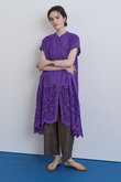 シフリー刺繍シャツワンピース