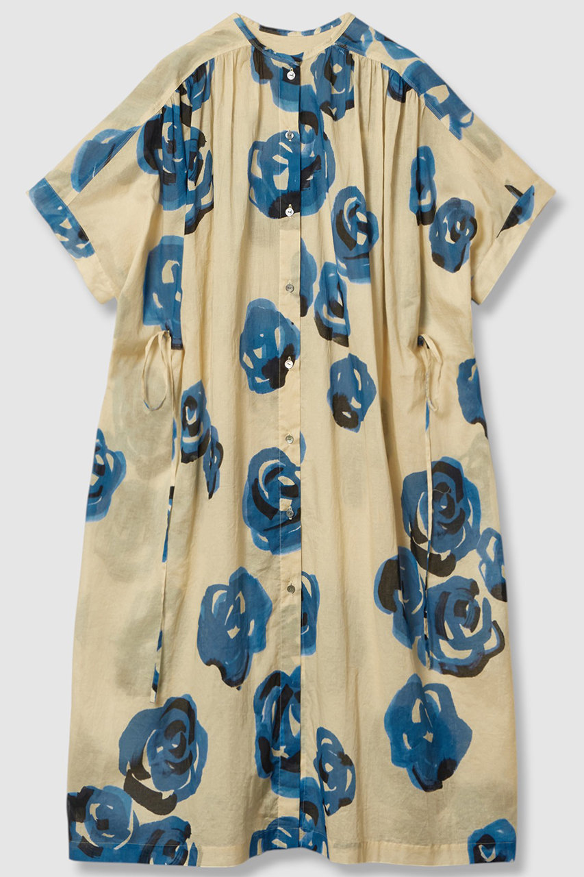 HOUSE OF LOTUS ブルーフラワーシャツワンピース (ベージュ, M) ハウス オブ ロータス ELLE SHOP HOUSE OF LOTUS ブルーフラワーシャツワンピース (ベージュ, M) ハウス オブ ロータス ELLE SHOP