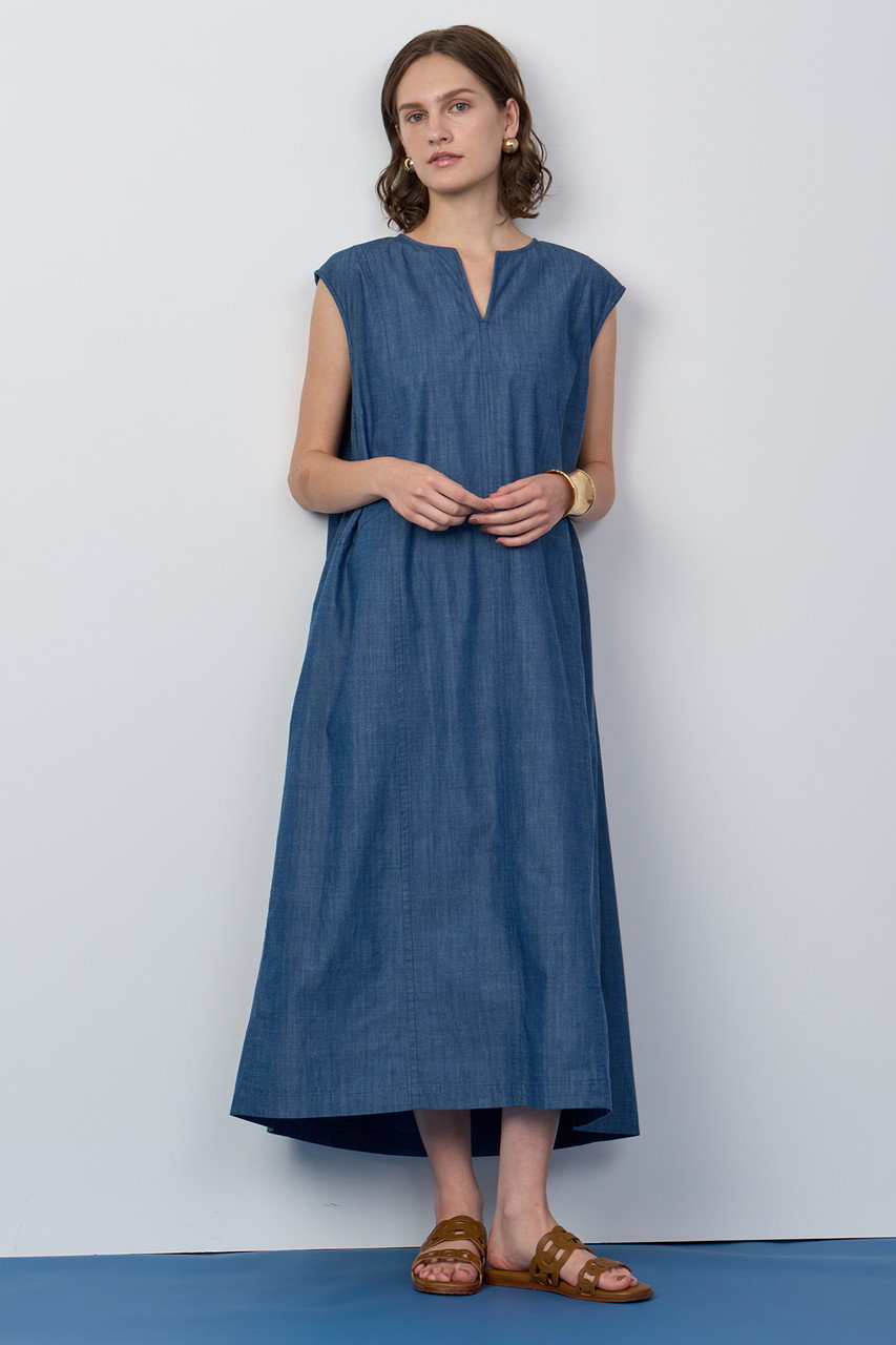 ハウスオブロータス HOUSE OF LOTUS リネン混 シャツワンピース M