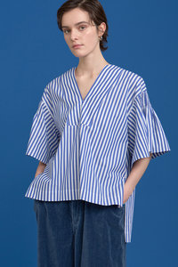 HOUSE OF LOTUS / ハウス オブ ロータス カディコットンハンドプリーツシャツ ハウスオブロータス HOUSE OF LOTUS カディコットンハンド