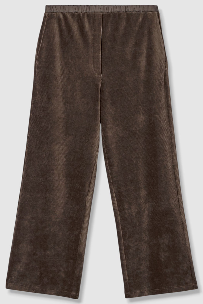 コーデュロイジャージストレートパンツ
