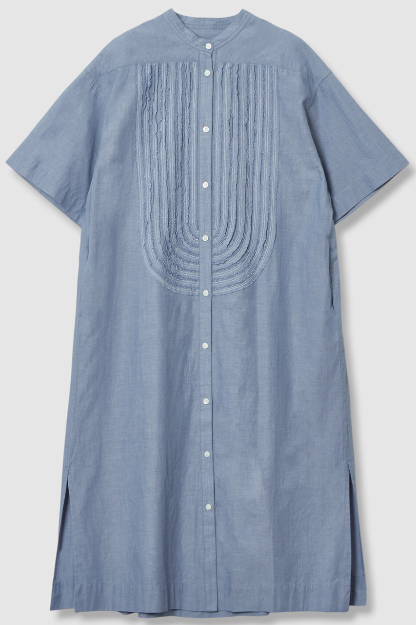 HOUSE OF LOTUS シャンブレーフリルシャツワンピース (ブルー, M) ハウス オブ ロータス ELLE SHOP HOUSE OF LOTUS シャンブレーフリルシャツワンピース (ブルー, M) ハウス オブ ロータス ELLE SHOP