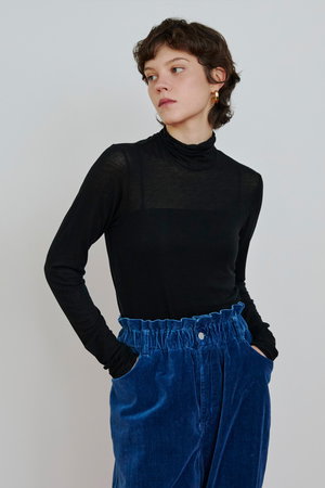 ハウス オブ ロータス/HOUSE OF LOTUSのシルクカシミヤブレンドシアータートルプルオーバー(110300/110301)