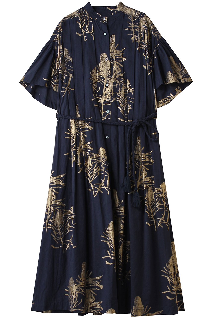 HOUSE OF LOTUS ハクプリントピンタックワンピース (ネイビー, M) ハウス オブ ロータス ELLE SHOP HOUSE OF LOTUS ハクプリントピンタックワンピース (ネイビー, M) ハウス オブ ロータス ELLE SHOP