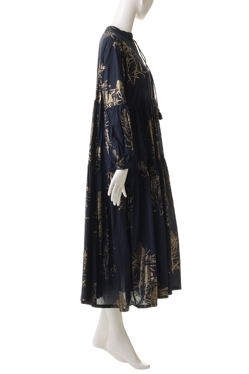 HOUSE OF LOTUS ネイビー　ワンピース HOUSE OF LOTUS(ハウス オブ ロータス)｜ハクプリントティアード