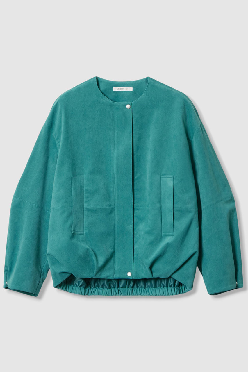 HOUSE OF LOTUS フェイクスエードバルーンブルゾン (ターコイズ, M) ハウス オブ ロータス ELLE SHOP HOUSE OF LOTUS フェイクスエードバルーンブルゾン (ターコイズ, M) ハウス オブ ロータス ELLE SHOP