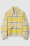シャギーチェックブルゾン ハウス オブ ロータス/HOUSE OF LOTUS イエロー