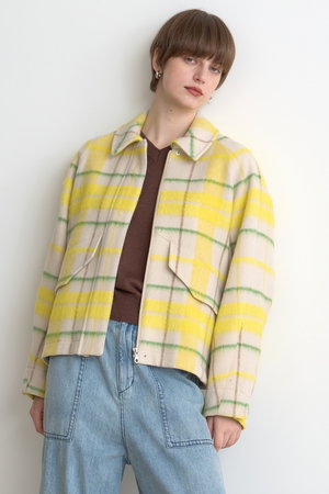 ハウス オブ ロータス/HOUSE OF LOTUSのシャギーチェックブルゾン(110800/110802)