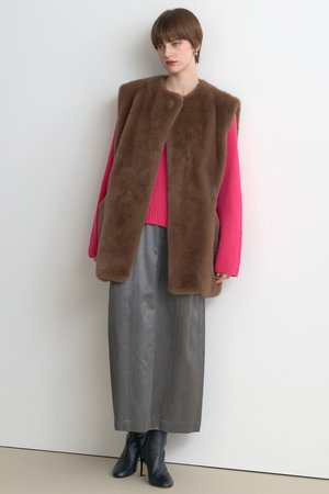 [美品］ムートンジャケット HOUSE OF LOTUS シャルドネ 美品］ムートンジャケット HOUSE OF LOTUS シャルドネ 美品