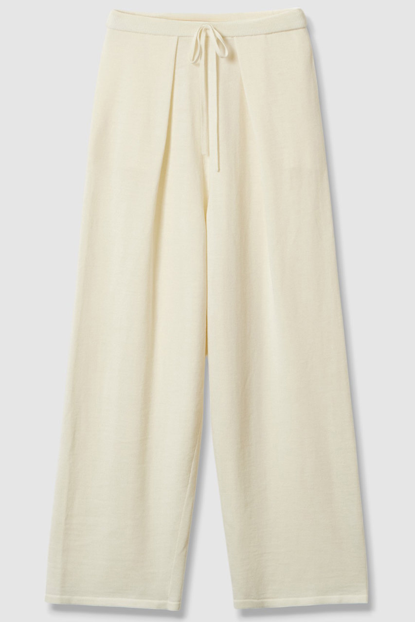 ウーステッドメリノウールニットパンツ