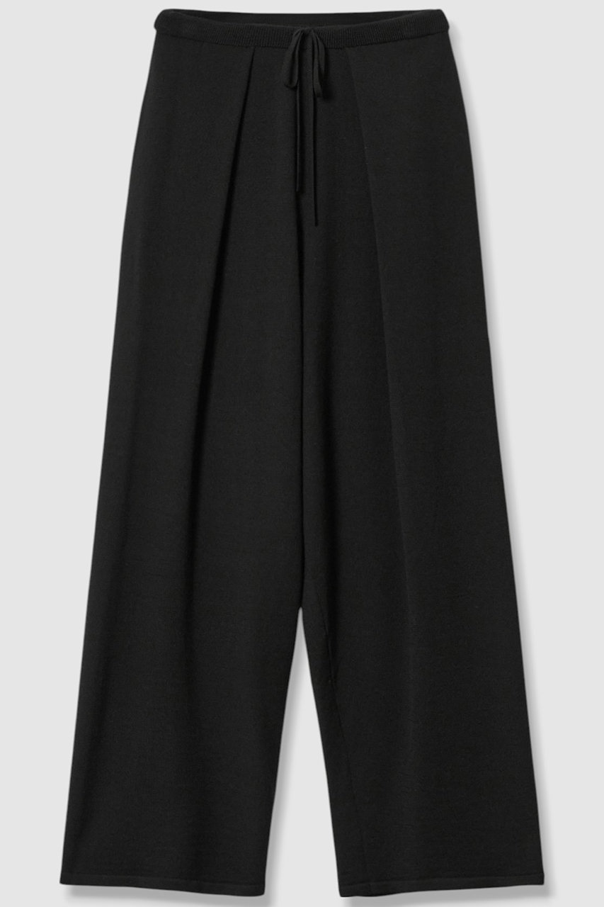 ウーステッドメリノウールニットパンツ