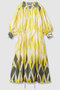 マルチジオメトリックプリントワンピース ハウス オブ ロータス/HOUSE OF LOTUS イエロー系