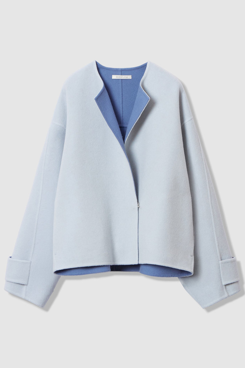 HOUSE OF LOTUS バイカラーショートコート (ブルー, M) ハウス オブ ロータス ELLE SHOP HOUSE OF LOTUS バイカラーショートコート (ブルー, M) ハウス オブ ロータス ELLE SHOP
