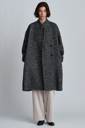 新品タグ付【HOUSE OF LOTUS】シルク混 ロングテントコート M HOUSE OF LOTUS｜ハウス オブ ロータスのコート通販｜ELLE SHOP