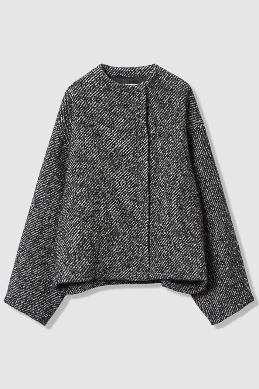 ハウス オブ ロータス/HOUSE OF LOTUSのワイドカルゼボトルネックブルゾン(ブラック/302520-17-020)