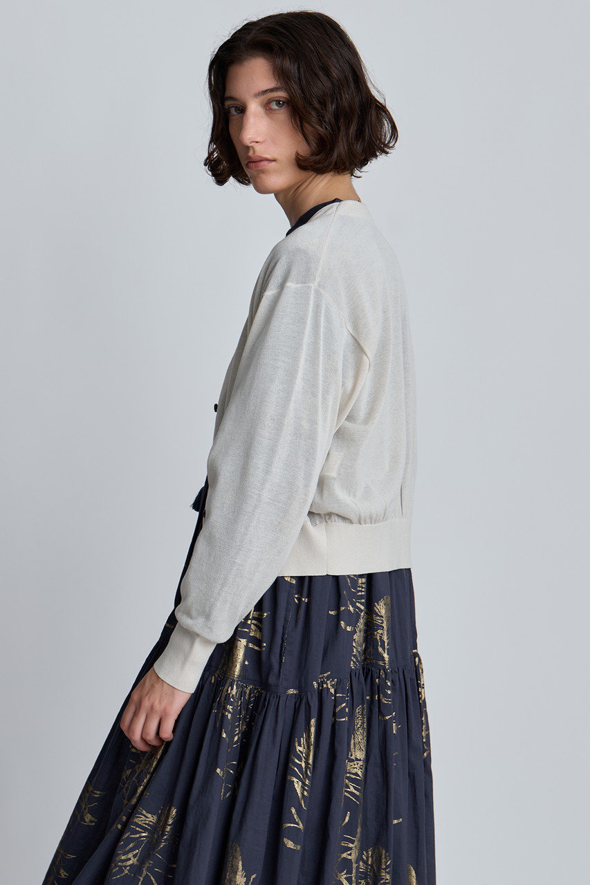 HOUSE OF LOTUS コットンシルクカーディガン HOUSE OF LOTUS コットンシルクカーディガン