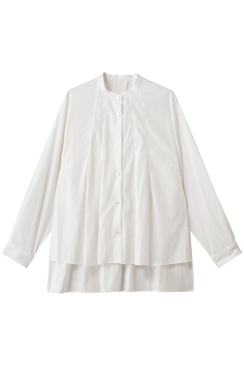 レーヨンナイロンフィブリルタックブラウス