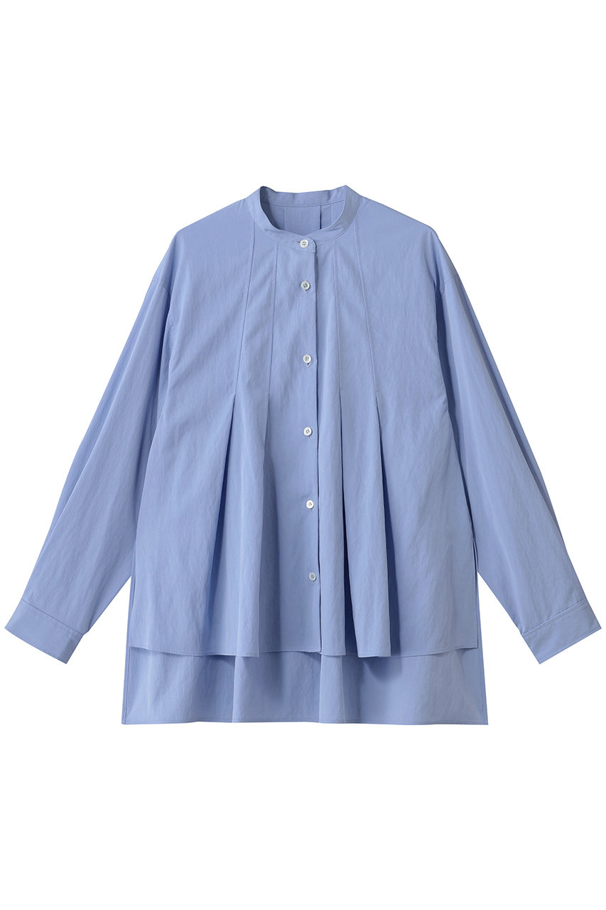 レーヨンナイロンフィブリルタックブラウス