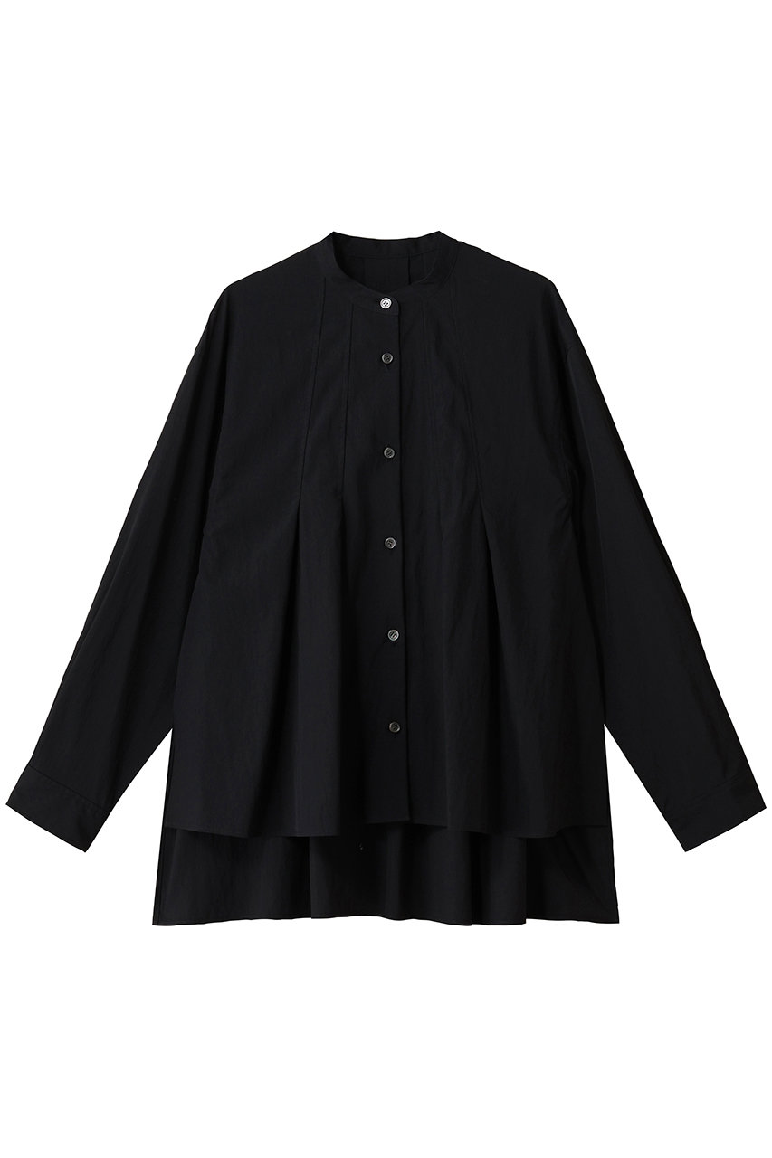 ハウス オブ ロータス/HOUSE OF LOTUSのレーヨンナイロンフィブリルタックブラウス(ブラック/302520-13-090)