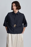 コットンブロードショートシャツ