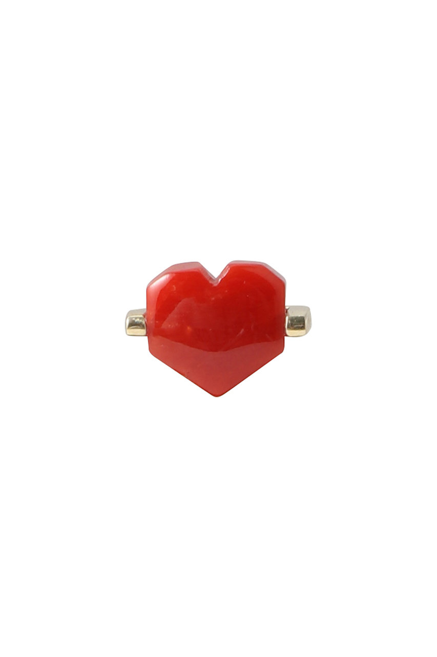 アリータ/ALIITAのMINI CORAZON LIPSTICK RED ピアス（片耳用）(レッド/99.ESCOFV00K2YG09K)