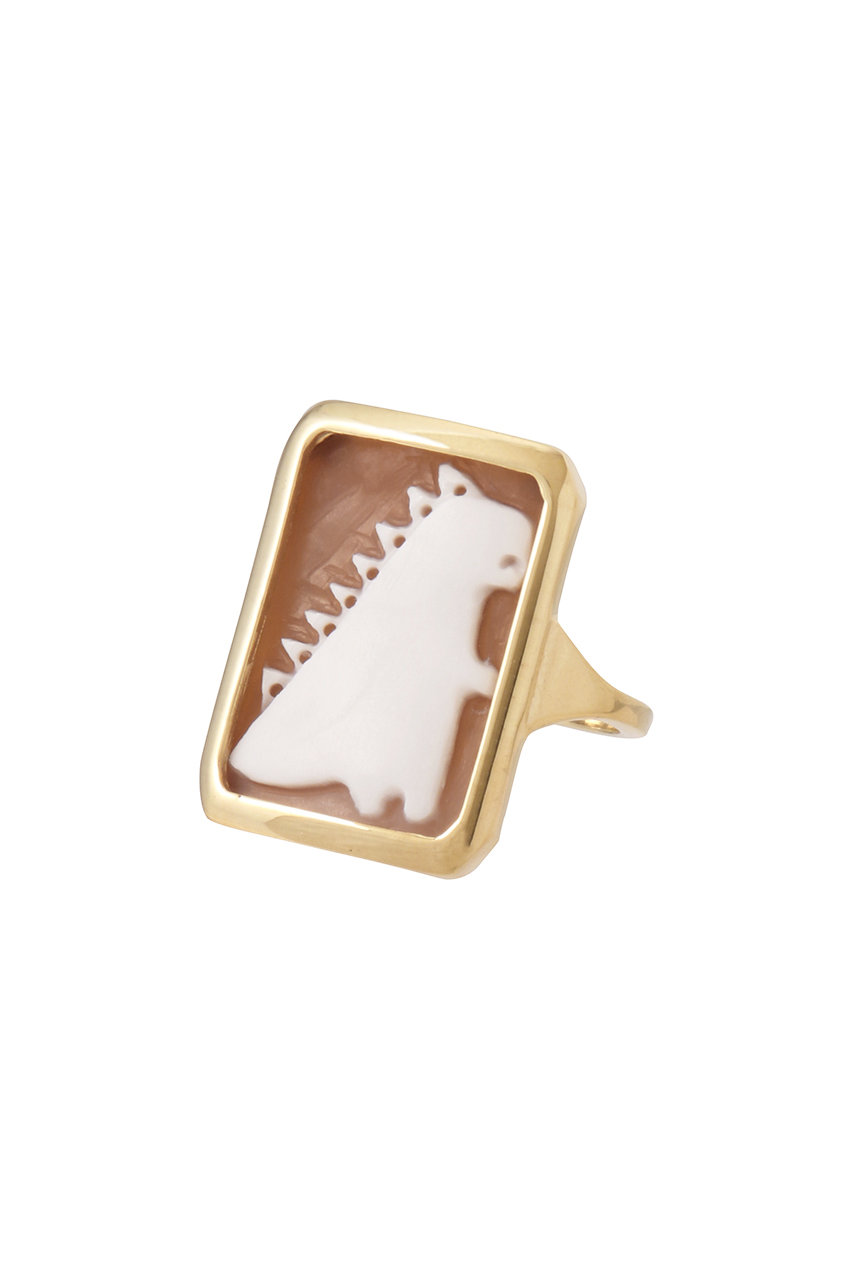 ALIITA CAMEO DINO リング (イエローゴールド, M/約15号) アリータ ELLE SHOP ALIITA CAMEO DINO リング (イエローゴールド, M/約15号) アリータ ELLE SHOP