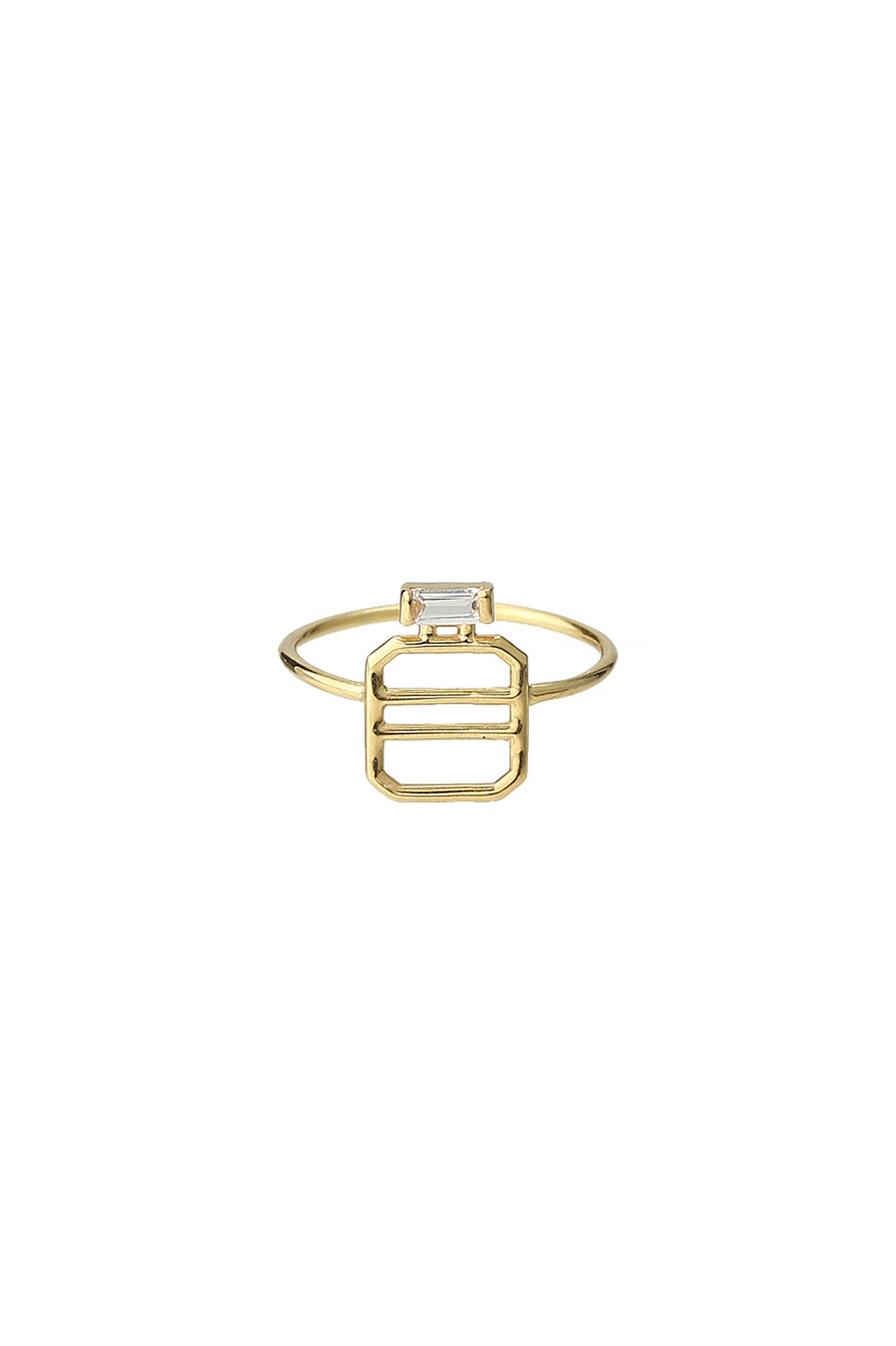 SALE 【40%OFF】 ALIITA アリータ 【ELLE SHOP 10周年限定】PERFUME BAGUETTE リング モルガナイト×ゴールド