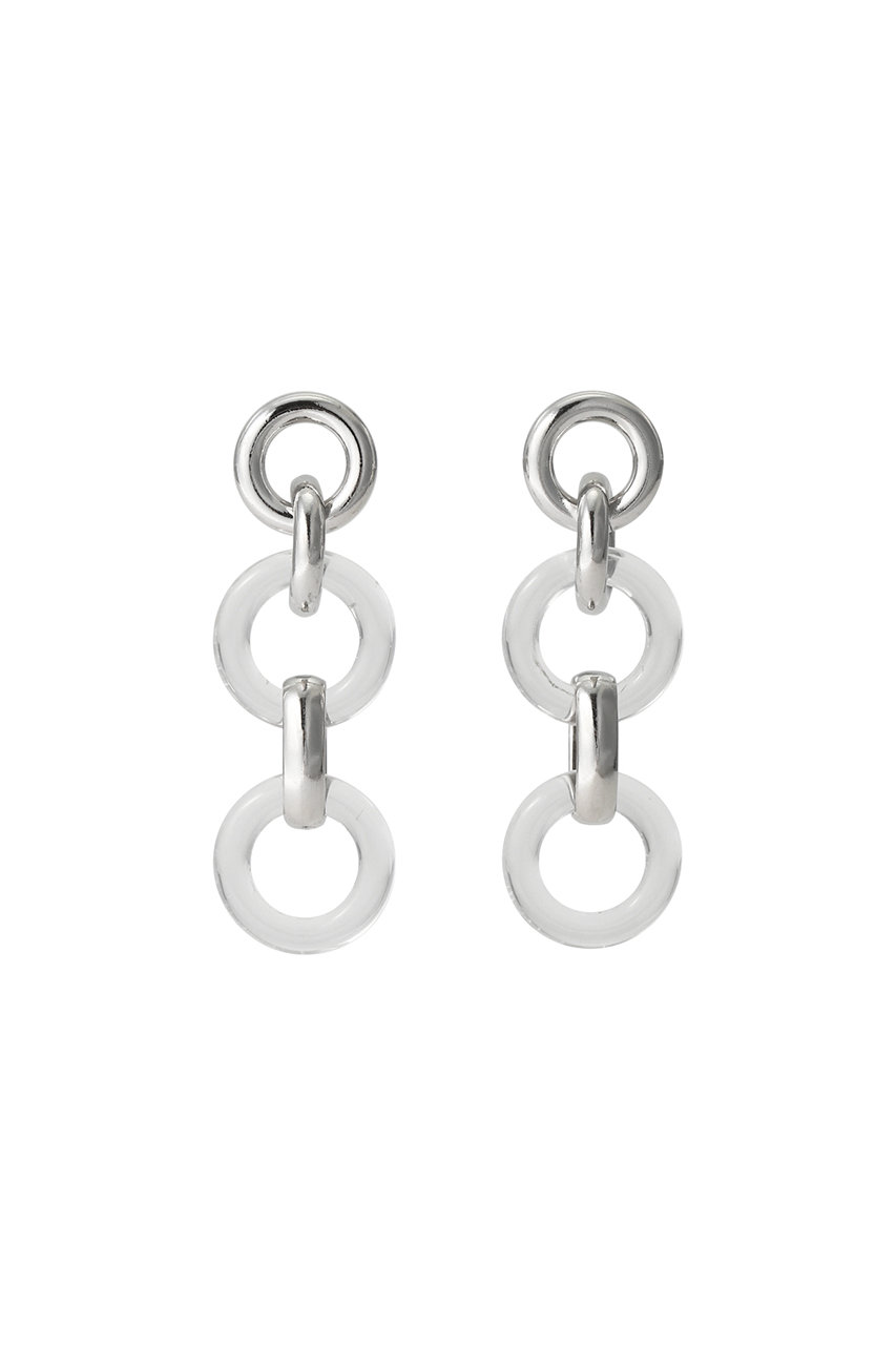 SALE 【50%OFF】 RLIGHTs ライツ Silouetteクリアサークルピアス シルバー