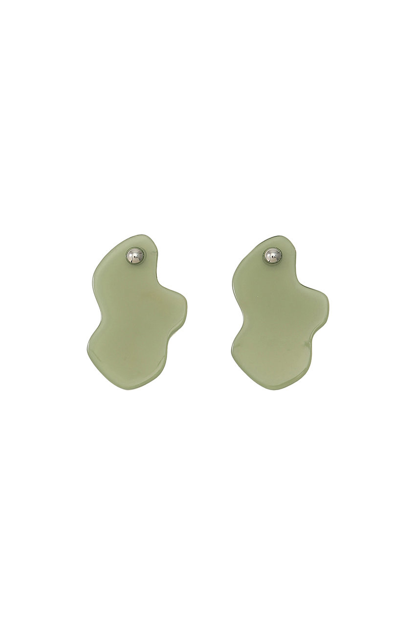 SALE 【50%OFF】 RLIGHTs ライツ Galbe Imprevu フレンチプラピアス グリーン