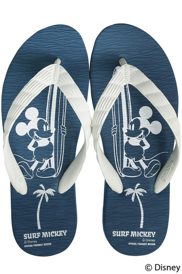 SALE 【60%OFF】 INSHORE インショア 【UNISEX】【別注】【SURF MICKEY】ビーチサンダル ホワイト