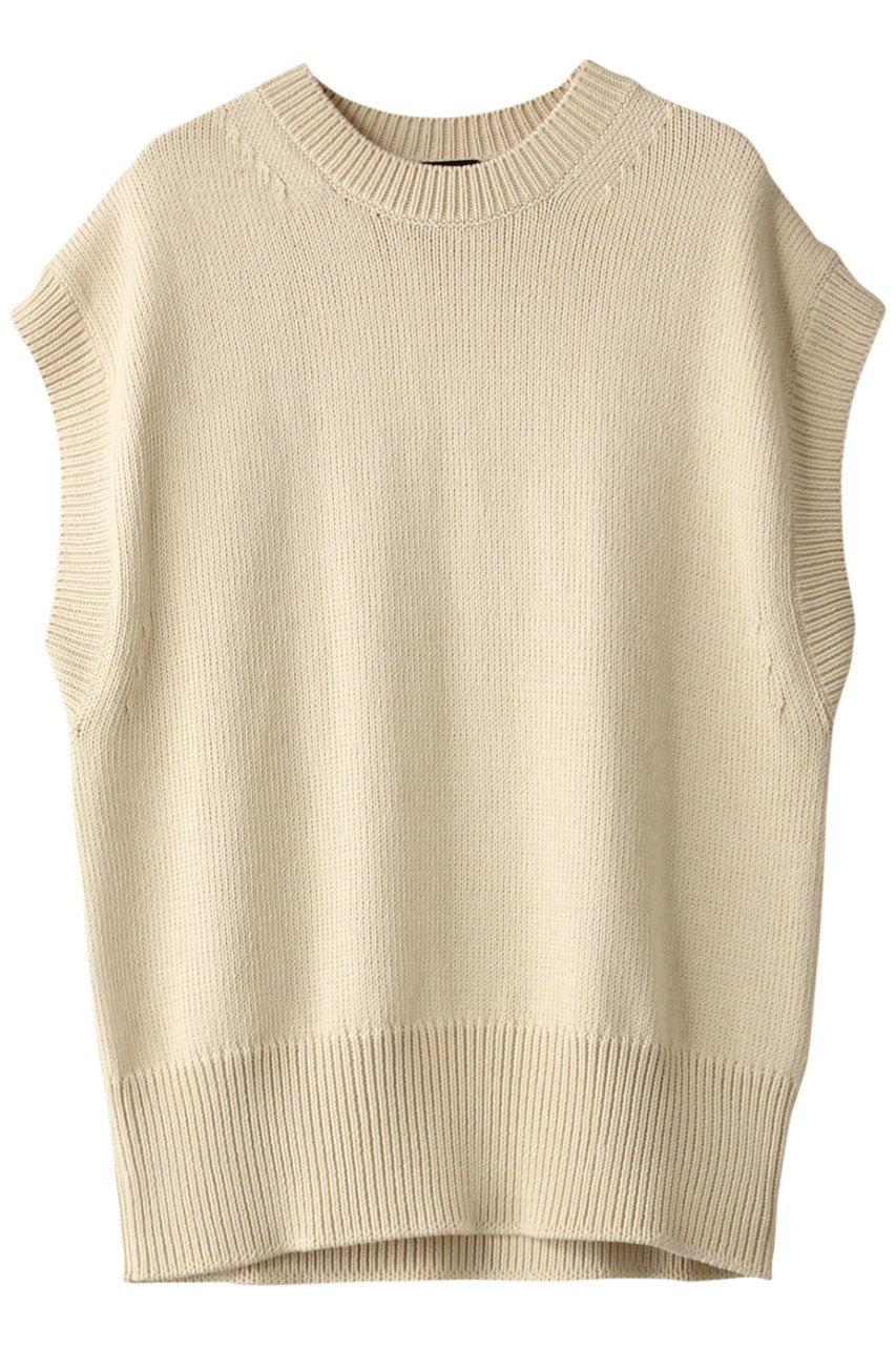 YLEVE イレーヴ 【予約販売】ギザコットンコードニットノースリーブ