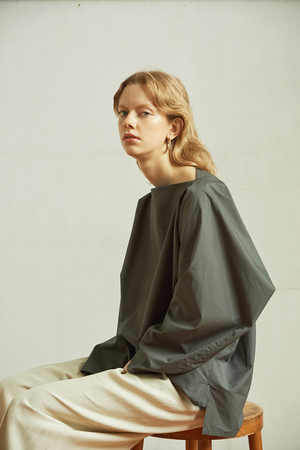 SUVINコットンタイプライターブラウス