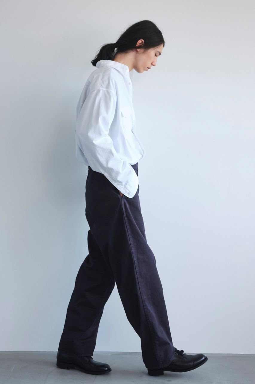 YLEVE ワイドパンツ ネイビー 紺 YLEVE ワイドパンツ ネイビー 紺