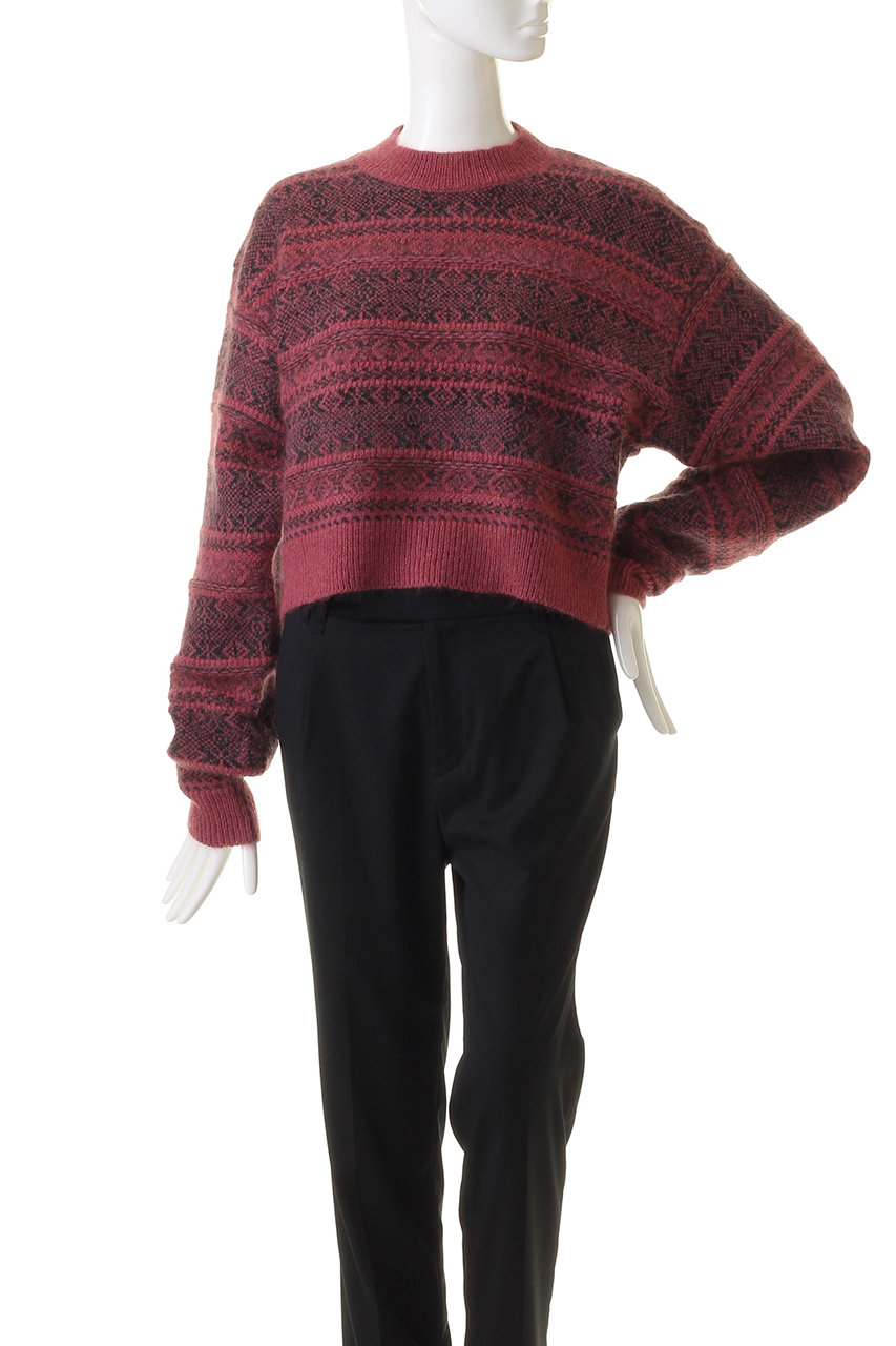 YLEVE WOOL MOHAIR FAIR ISLE KNIT イレーヴ YLÈVE / イレーヴ【WOOL MOHAIR FAIR ISLE KNIT】