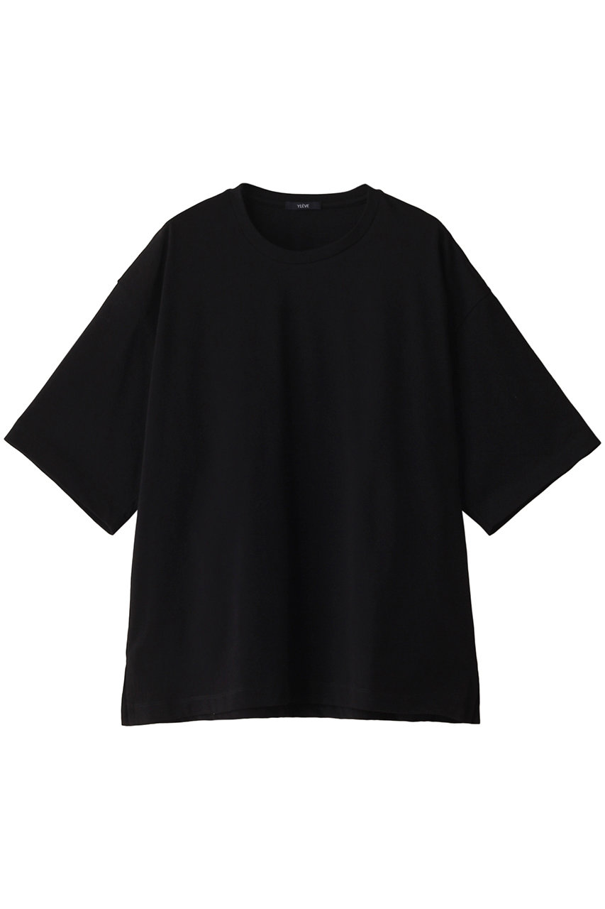 YLEVE 【MEN】オーガニックコットン バイオ ルーズ Tシャツ (ブラック, 5) イレーヴ ELLE SHOP