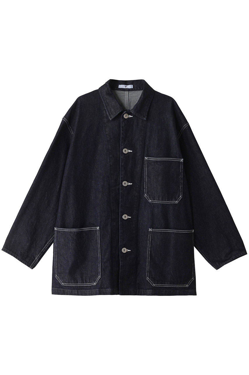 YLEVE 【UNISEX】【Y】12.5oz オーガニックコットン デニム ブルゾン (ネイビー, 1) イレーヴ ELLE SHOP