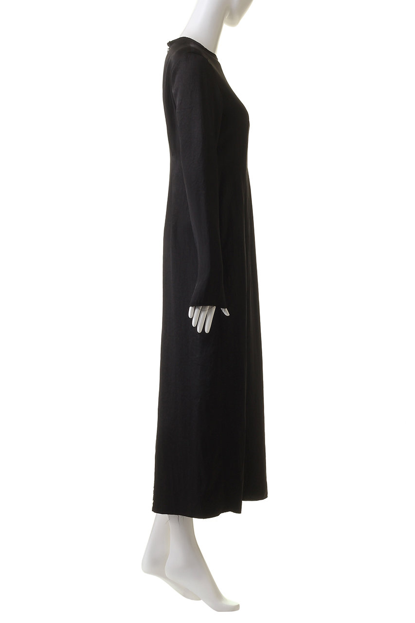 YLEVE(イレーヴ)｜アセテート サテン ワンピース/ブラック の通販  