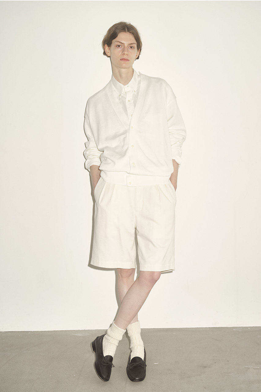 YLEVE イレーヴ オーガニックコットン チノショーツ オフホワイト サイズ3 YLEVE(イレーヴ)｜【UNISEX】【Y】ORGANIC COTTON テンセルチノ