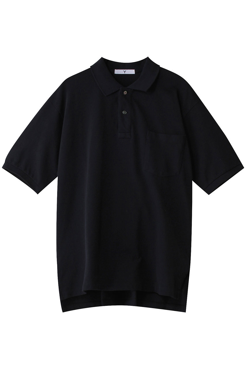 イレーヴ/YLEVEの【UNISEX】【Y】ORGANIC COTTON カノコポロシャツ(ネイビー/16551 66388)