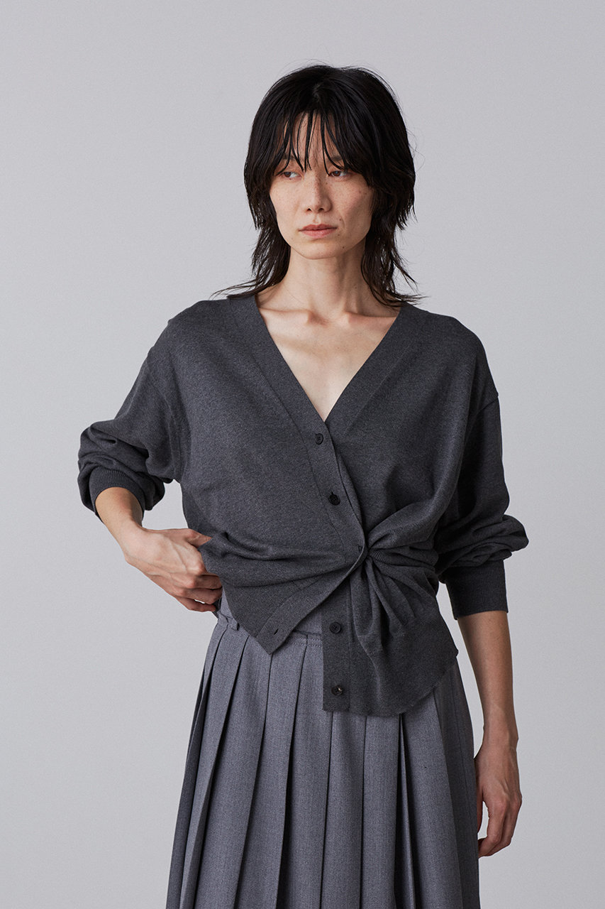 【破格値下げ】 YLEVE(イレーヴ)｜GAS SINGEING COTTON ニット ラップ トップス