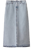 13.5oz デニムスカートフェード