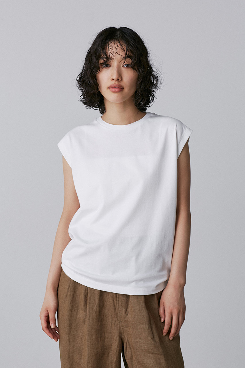 YLEVE(イレーヴ)｜ORGANIC COTTON BIO ノースリーブ/ホワイト の