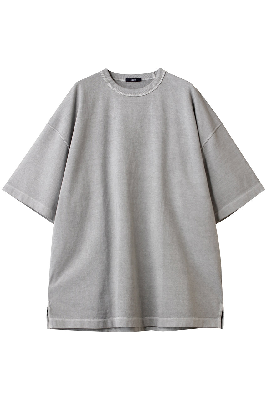 イレーヴ/YLEVEの【MEN】オープンエンド COTTON PIGMENT DYE Tシャツ(ライトグレー/17051 66516)